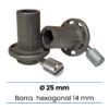 Cono laminadora 25 hexagonal 14