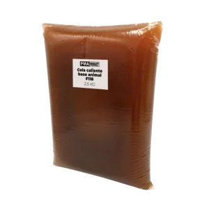 Cola termofundible base animal en gel
