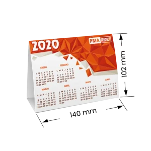Medidas Calendario de sobremesa 140
