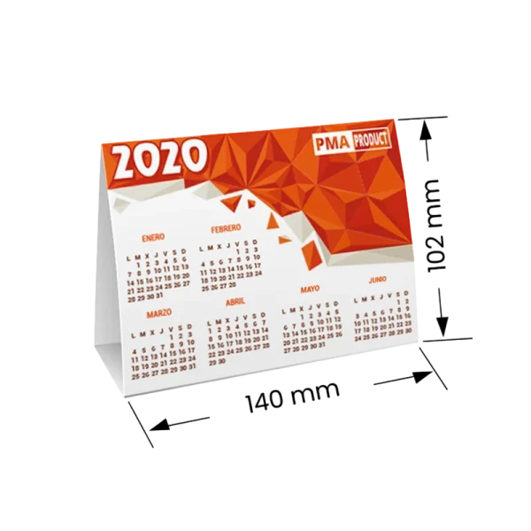 Medidas Calendario de sobremesa 140