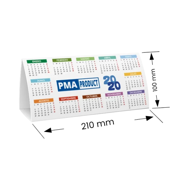 Calendario de sobremesa 210 (Medidas)