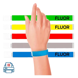 Pulseras de colores Tyvek