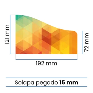 Medidas de Solapa para carpeta